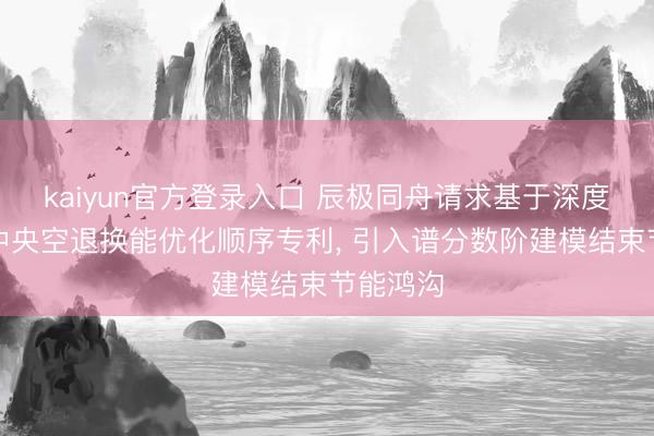 kaiyun官方登录入口 辰极同舟请求基于深度学习的中央空退换能优化顺序专利， 引入谱分数阶建模结束节能鸿沟