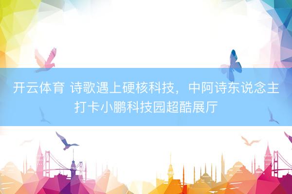 开云体育 诗歌遇上硬核科技，中阿诗东说念主打卡小鹏科技园超酷展厅